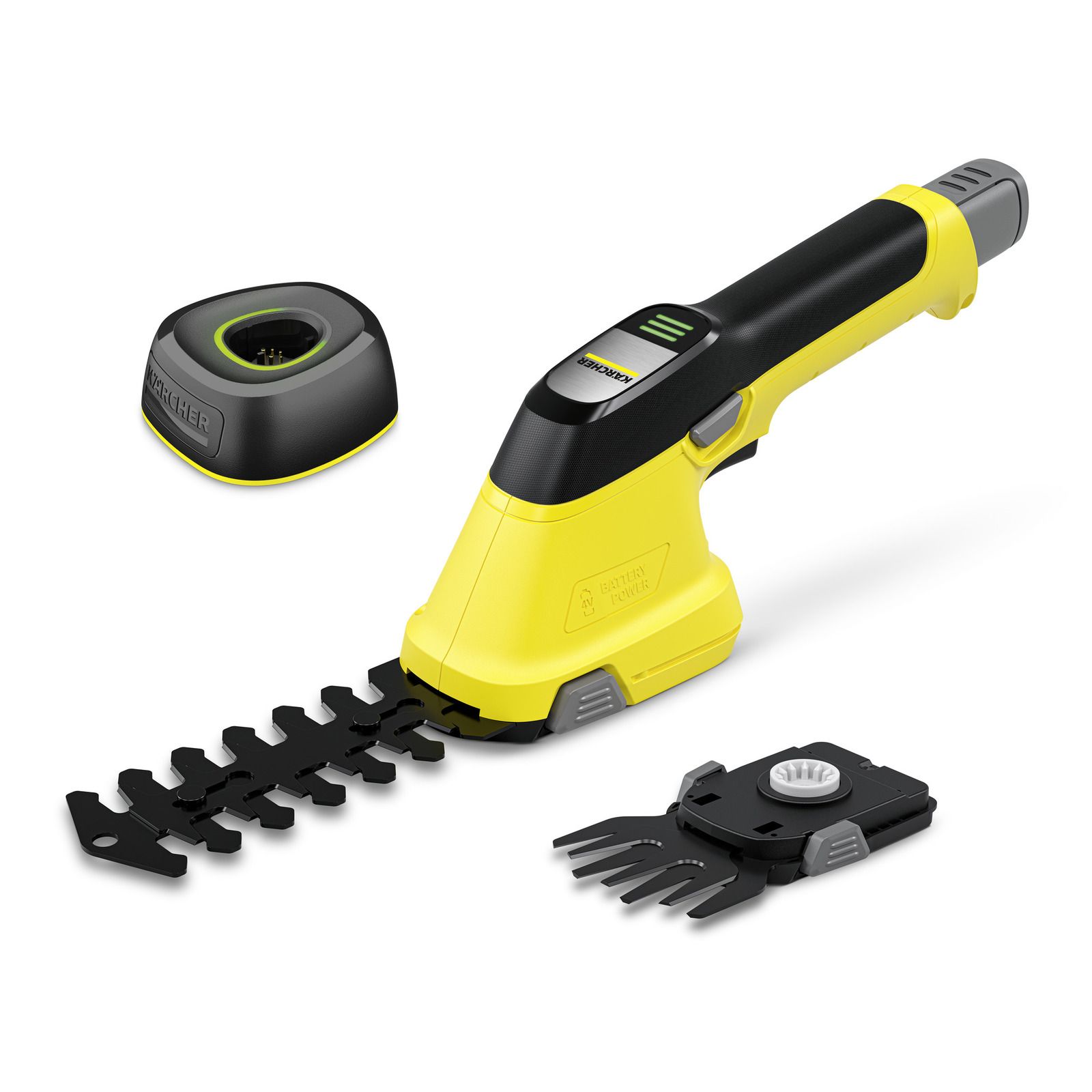 Heki- ja murulõikur Karcher GSH 4-4 Plus Battery Set; 4 V; 1x2,5 Ah aku