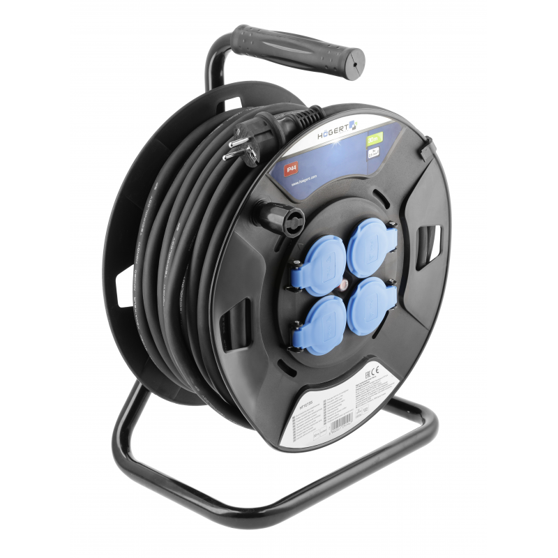 Pikendusjuhe poolil Hogert HT1E735; 30 m; 3x2,5 mm²