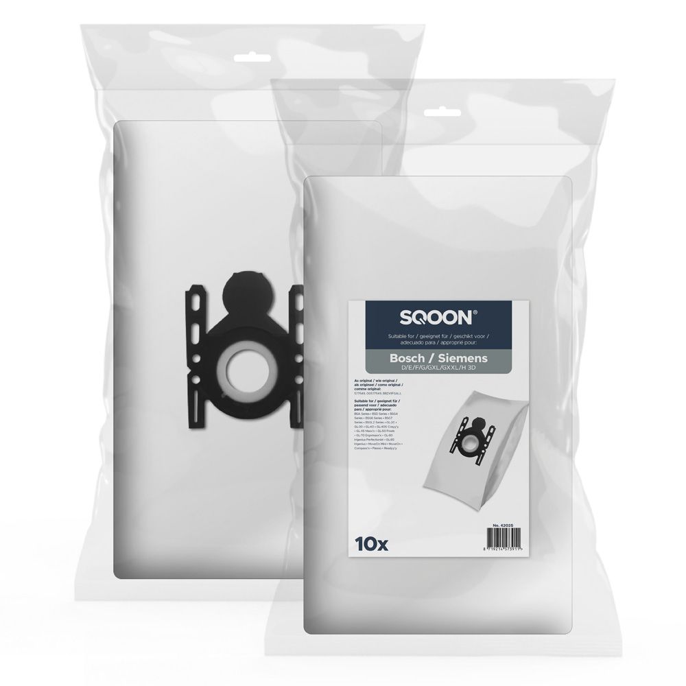 Riidest tolmukott SQOON 42025; Bosch/Siemens G-All 3-D; 10 tk