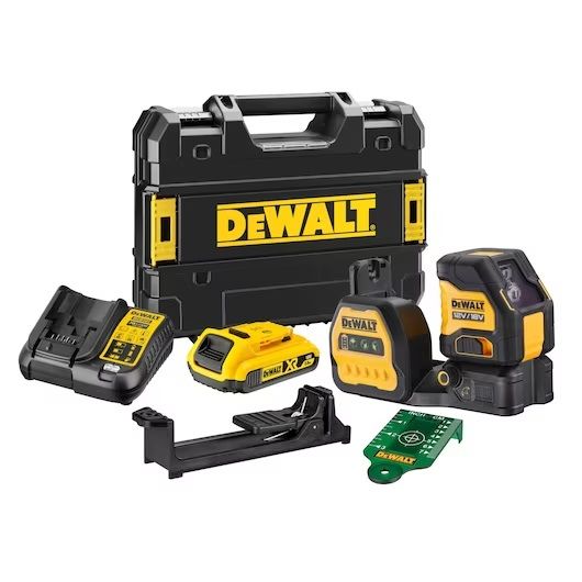 Ristjoonlaser DeWalt DCE088D1G18-QW; 18 V; 1x2,0 Ah aku