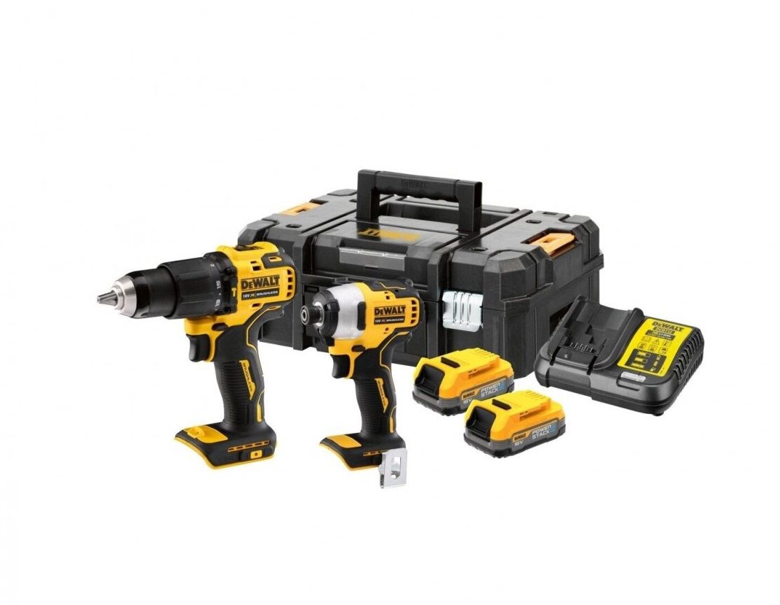 Tööriistakomplekt DeWalt DCK2062E2T-QW (DCD709 + DCD809); 18 V; 2x1,7 Ah aku