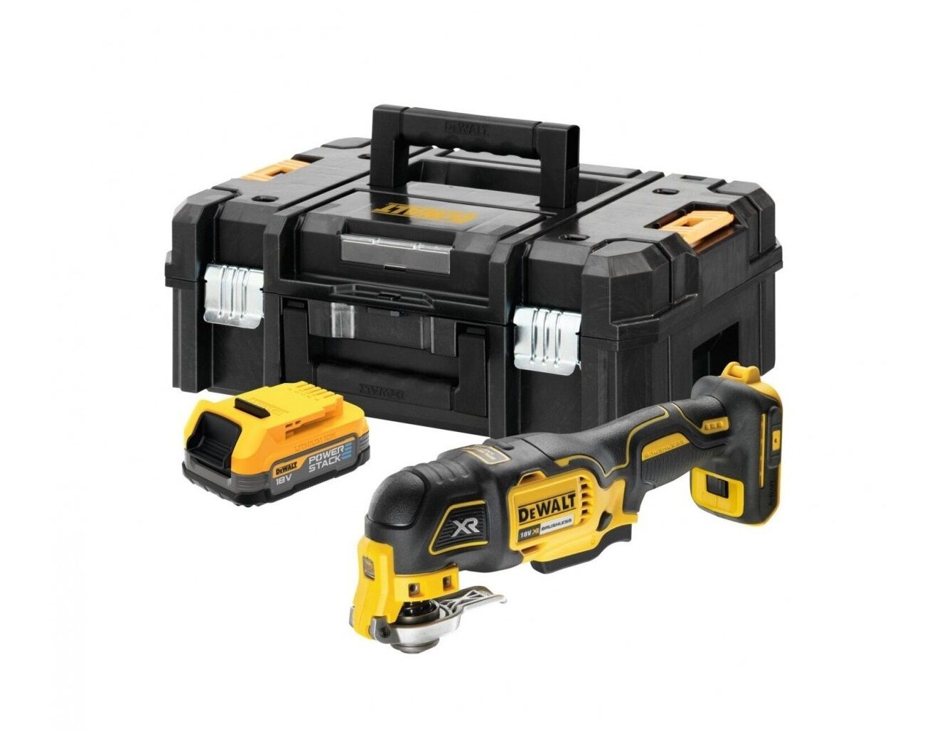 Universaalne tööriist DeWalt DCS356E1T-XJ; 18 V; 1x1,7 Ah aku