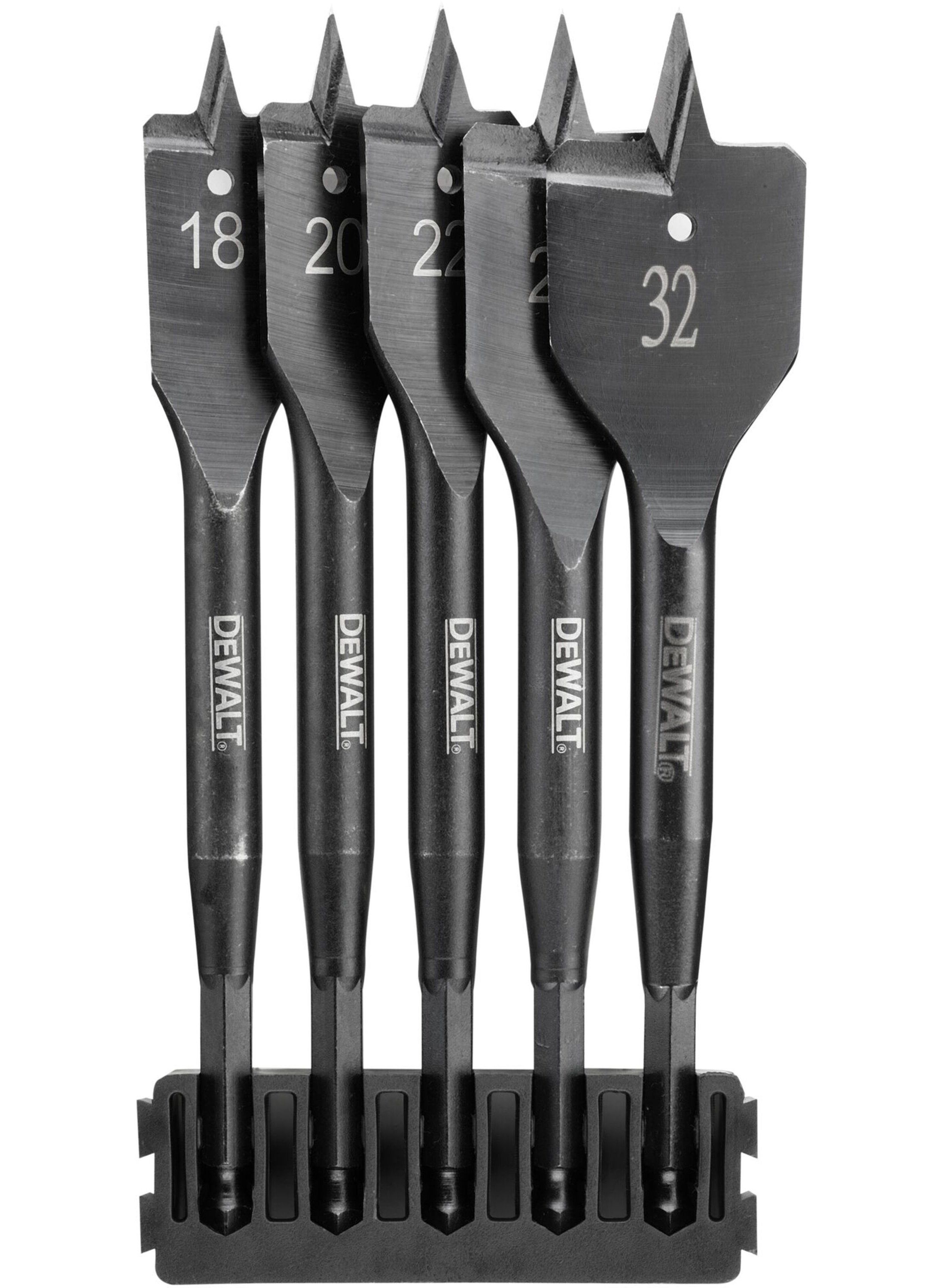 Puuriotsikute komplekt puitmaterjalile DeWalt DT70832-QZ; 18-32 mm; 5 tk