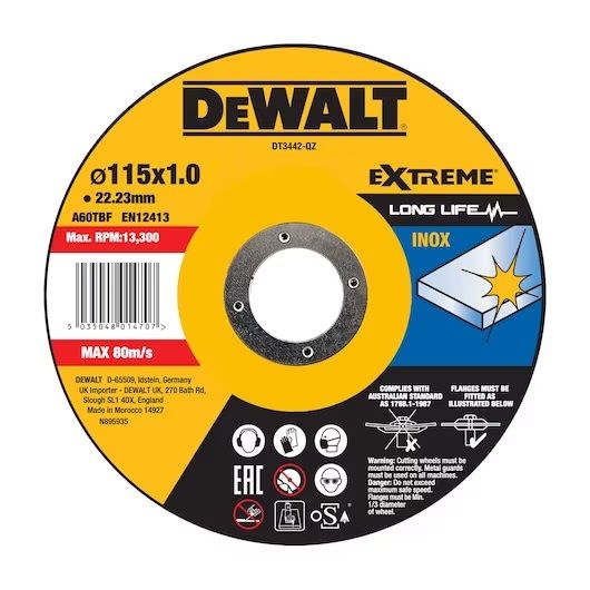 Abrasiiv lõikeketas DeWalt DT3442-QZ; 115x22,23 mm