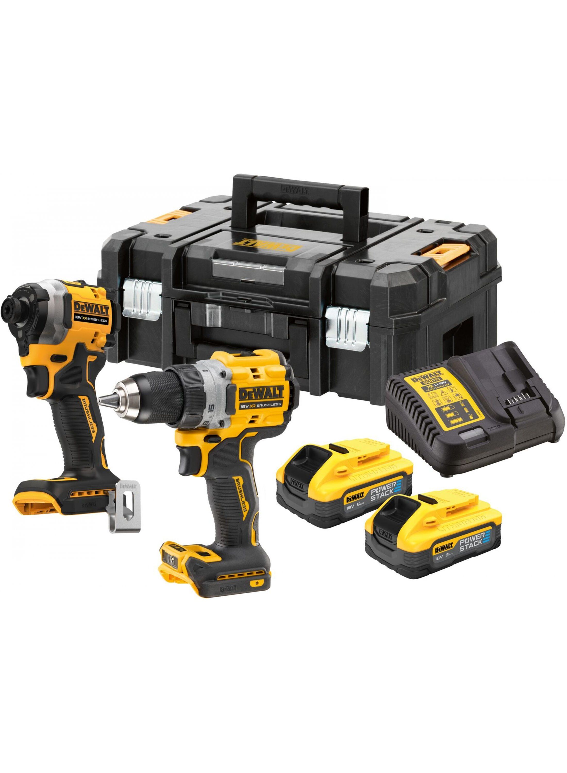 Tööriistakomplekt DeWalt (DCD800 + DCF850); 18 V; 2x5,0 Ah aku