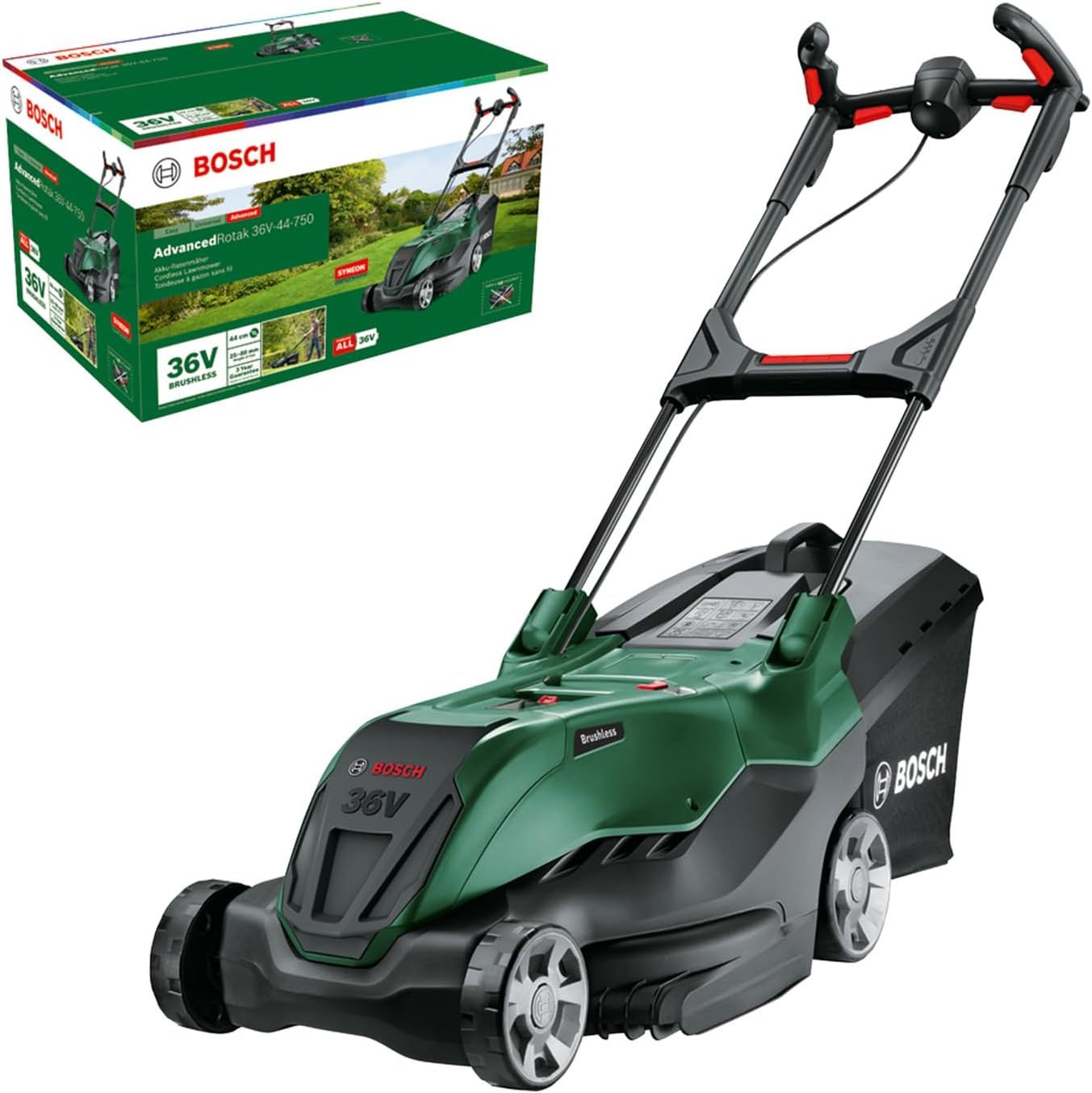 Muruniiduk Bosch AdvancedRotak 36V-44-750; 36 V (ilma aku ja laadijata)