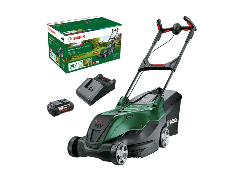 Juhtmevaba muruniiduk Bosch AdvancedRotak 36V-44-750; 36 V; 1x4,0 Ah aku