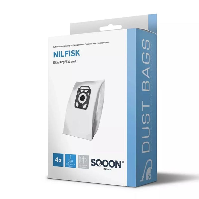 Riidest tolmukott SQOON 52096-4; Nilfisk King/Extreme 3-D; 4 tk