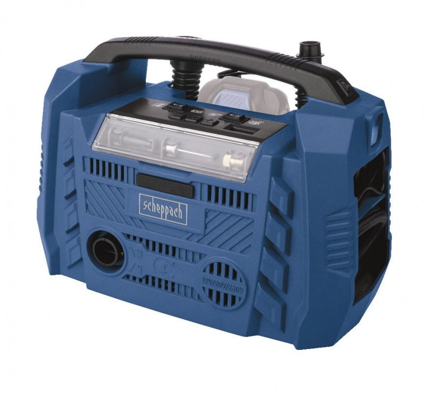 Juhtmeta õhupump Scheppach Airforce 6; 12/20/230 V (ilma aku ja laadijata)