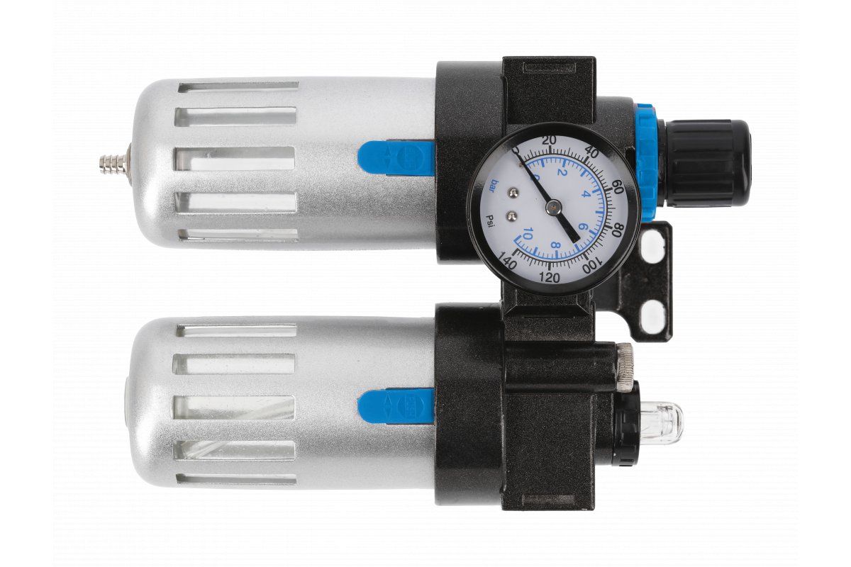 Õhufilter regulaatori ja õlitusega Hogert HT4R875; 1/4''