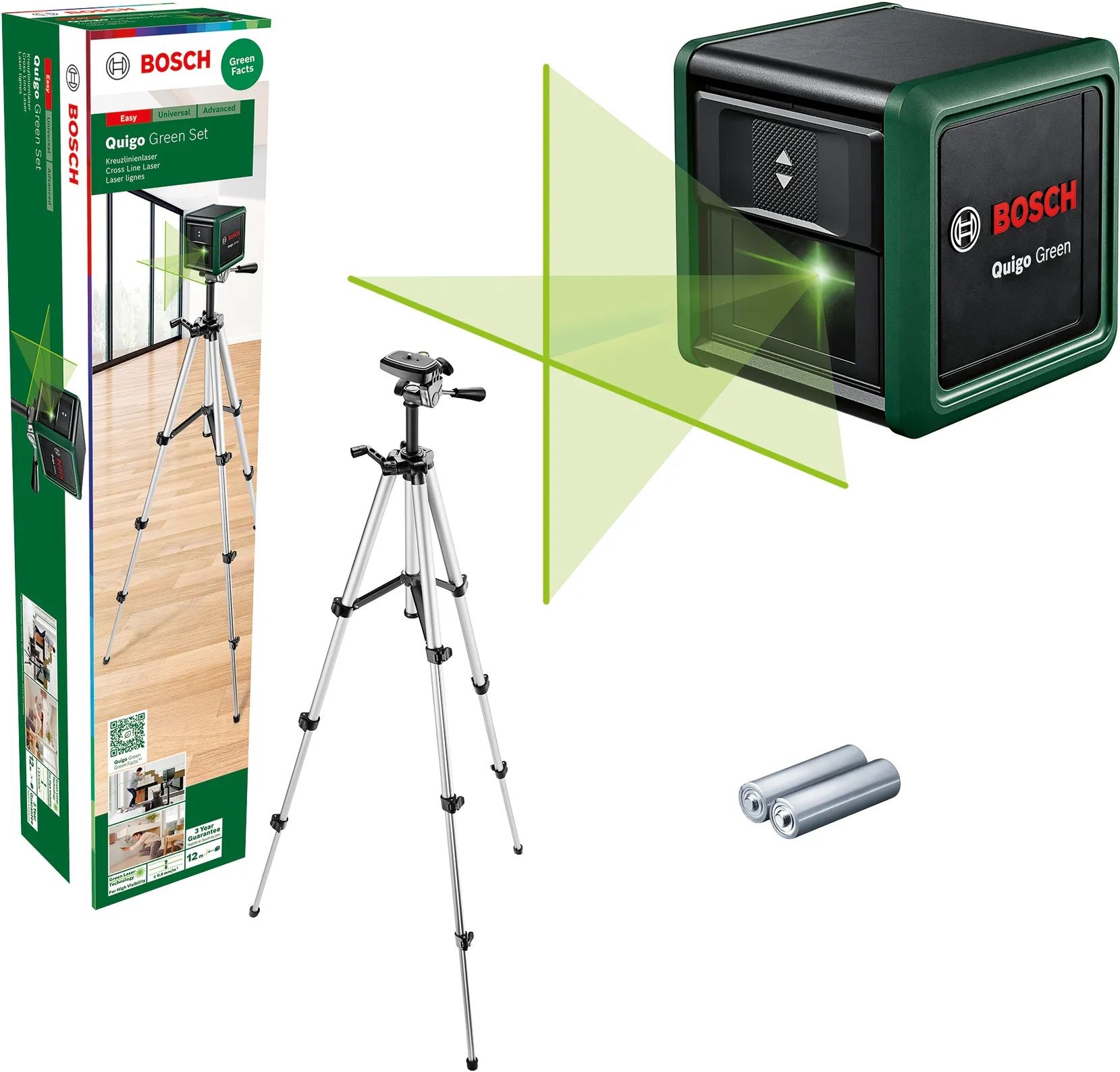 Ristjoonlaser Bosch Quigo Green