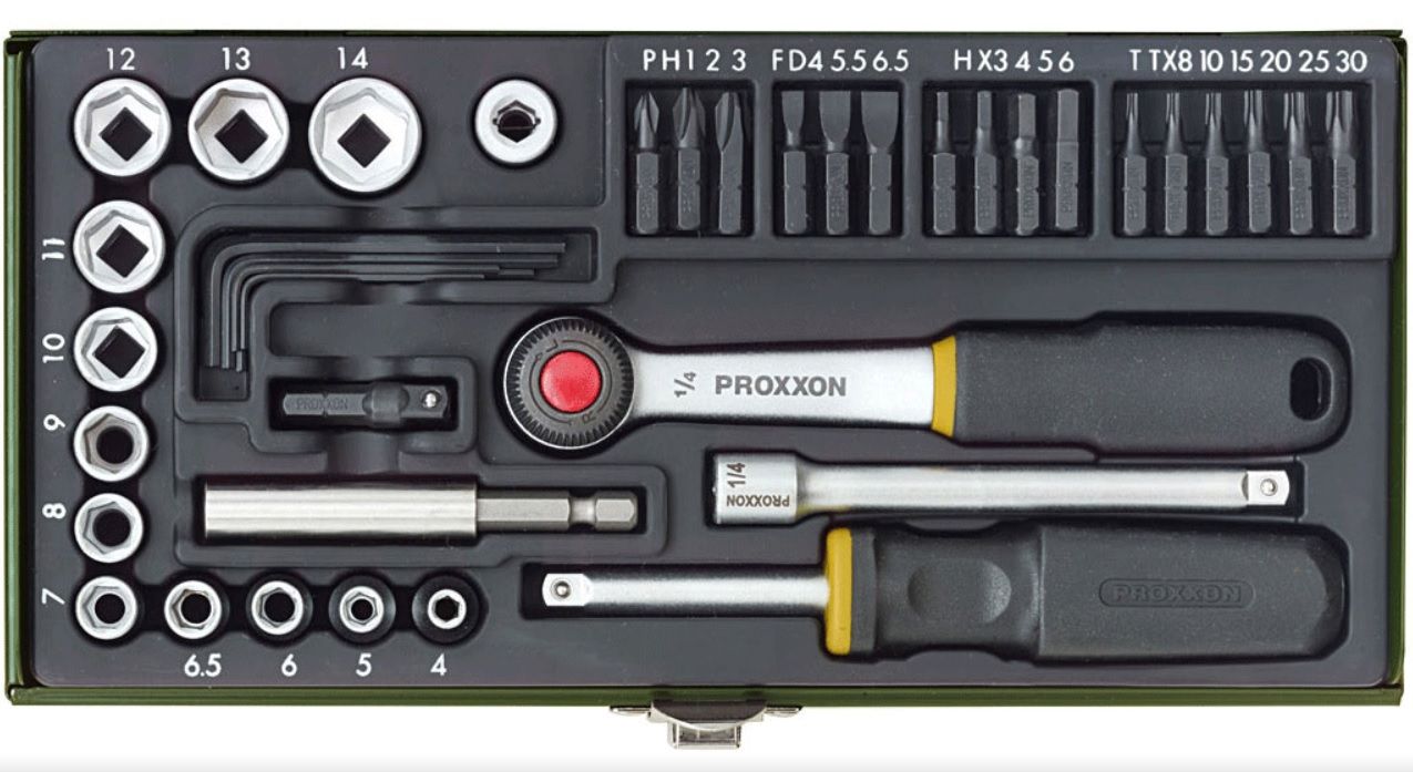 Tööriistakomplekt Proxxon 1/4''; 39 tk