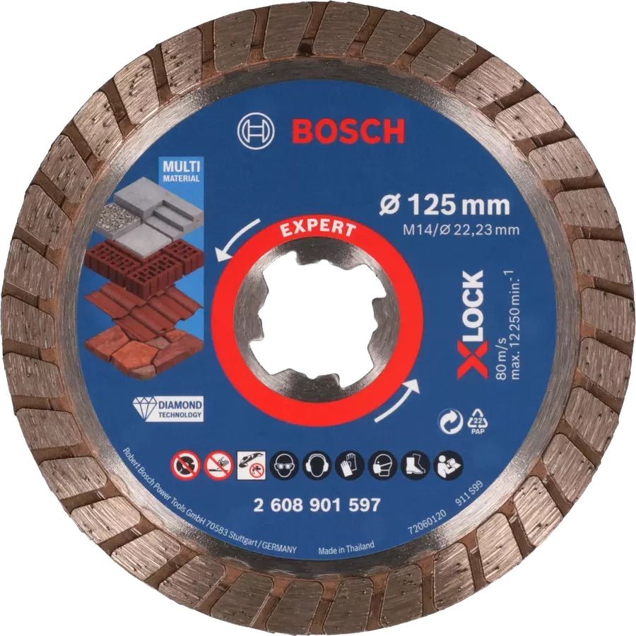 Teemantlõikeketas Bosch 2608901597; 125 mm