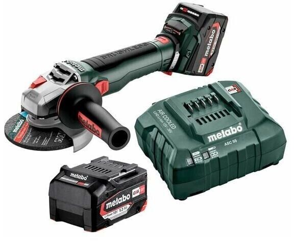 Nurklihvija Metabo WB 18 LT BL 11-125 Quick; 18 V; 2x5,2 Ah aku