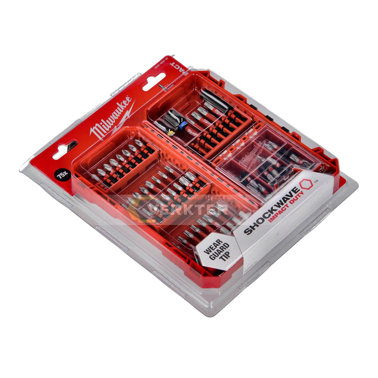 Kruviotsikute komplekt Milwaukee Shockwave 4932492008; 75 tk