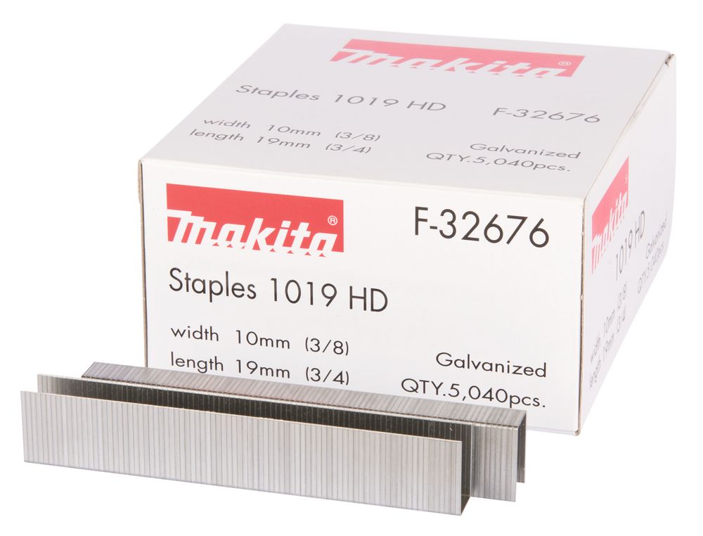 Klambrid Makita F-32676; 10x19 mm; 5040 tk; tsingitud