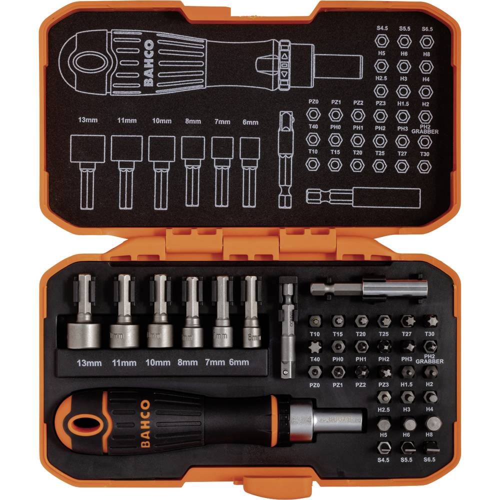 Kruviotsikute komplekt Bahco 59/S36BCR; 36 tk