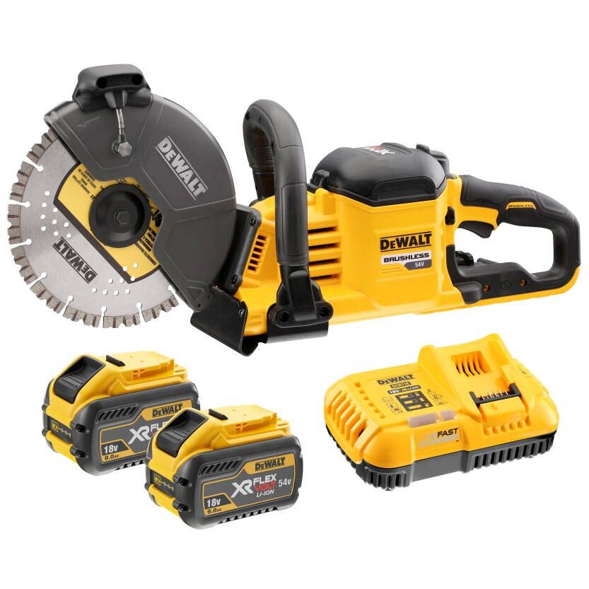 Betoonilõikur DeWalt DCS691X2-QW; 54 V; 2x9,0 Ah aku