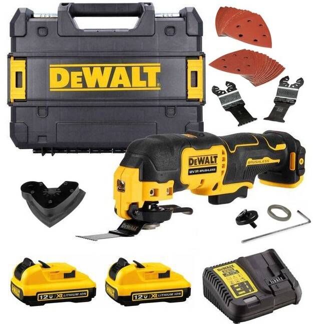 Universaalne tööriist DeWalt DCS353D2-QW; 12 V; 2x2,0 Ah aku