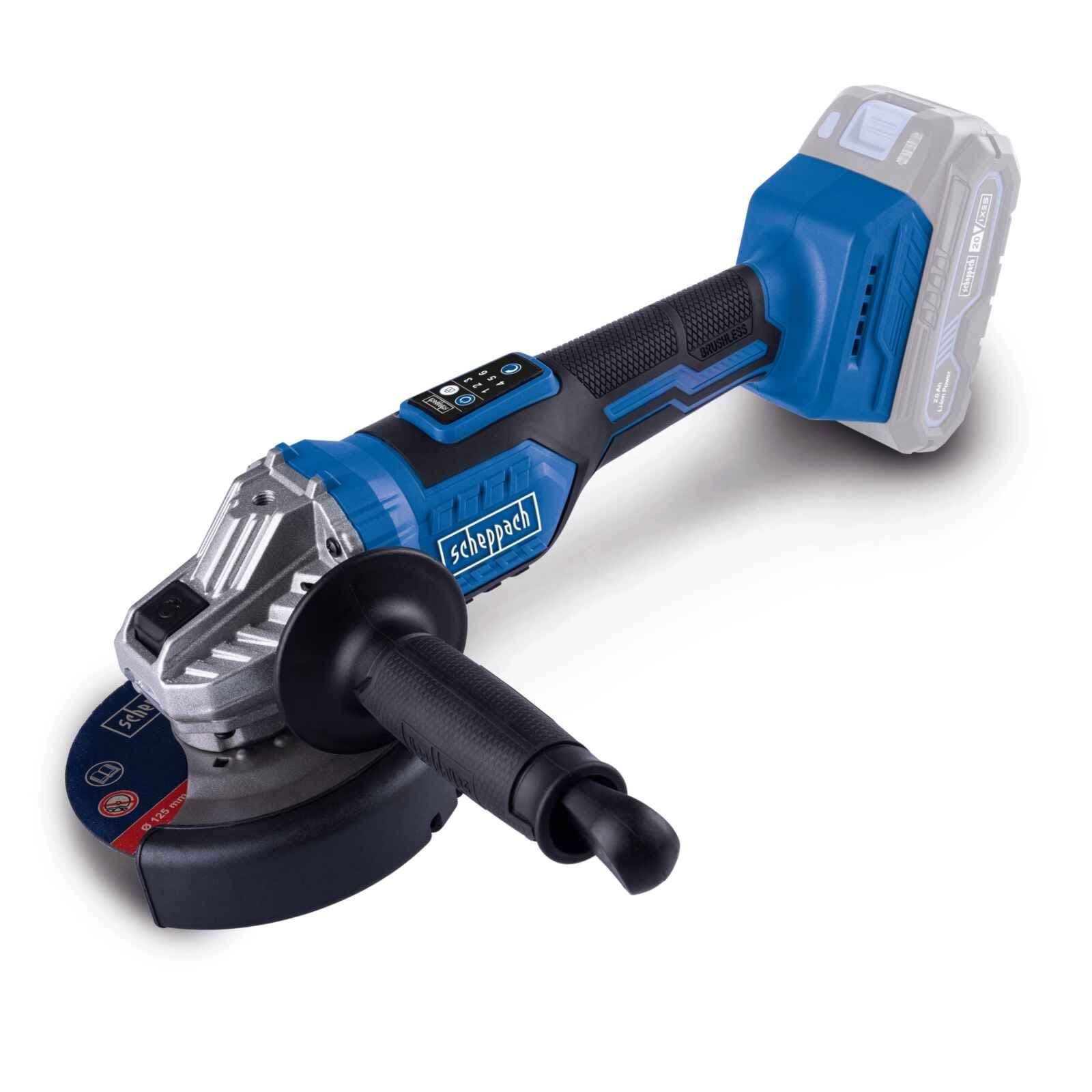 Nurklihvija Scheppach C-AG125-X; 20 V (ilma aku ja laadijata)