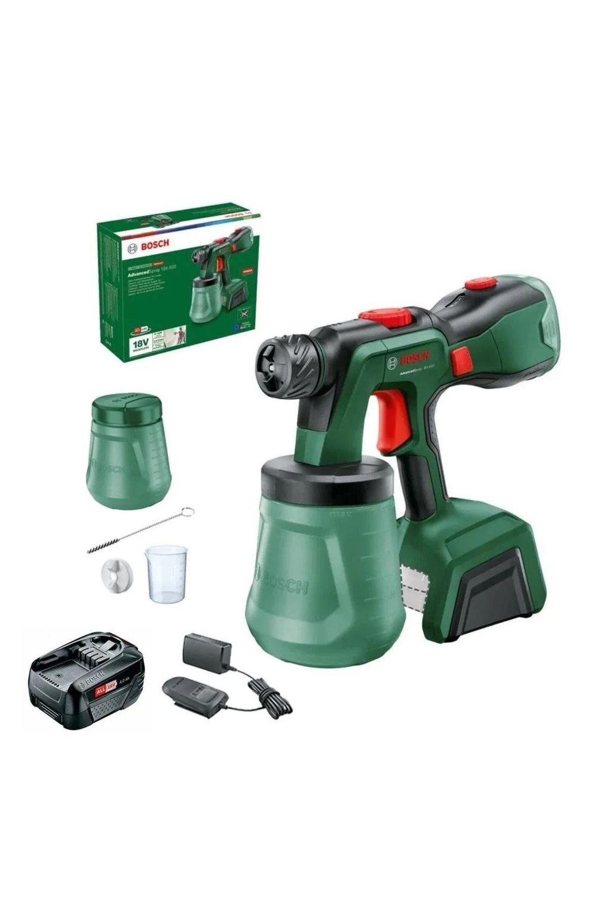 Värviprits Bosch AdvancedSpray 18V-500; 18 V; 1x4,0 Ah aku