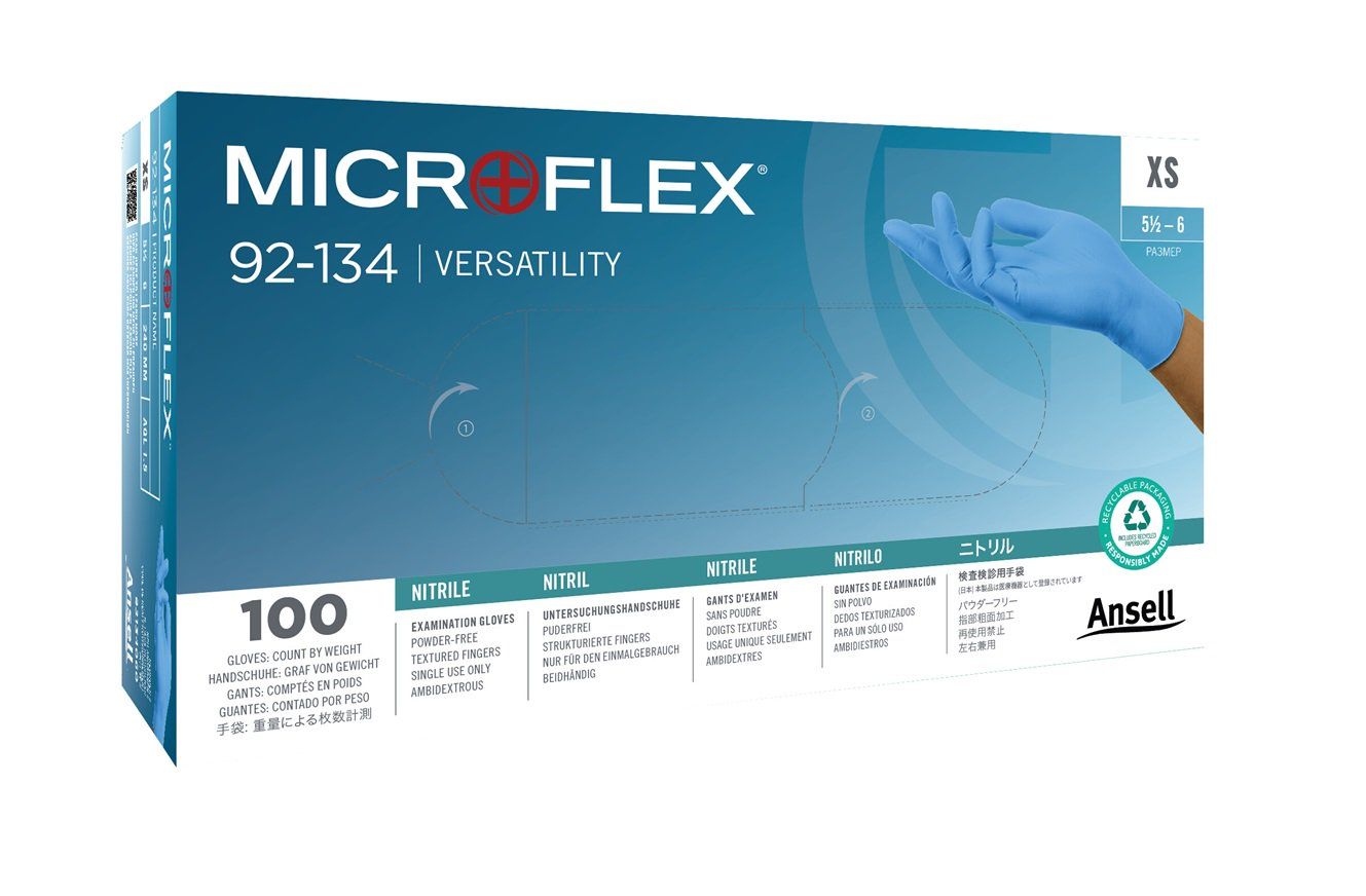 Kindad Ansell Microflex 92-134; XL; 100 tk