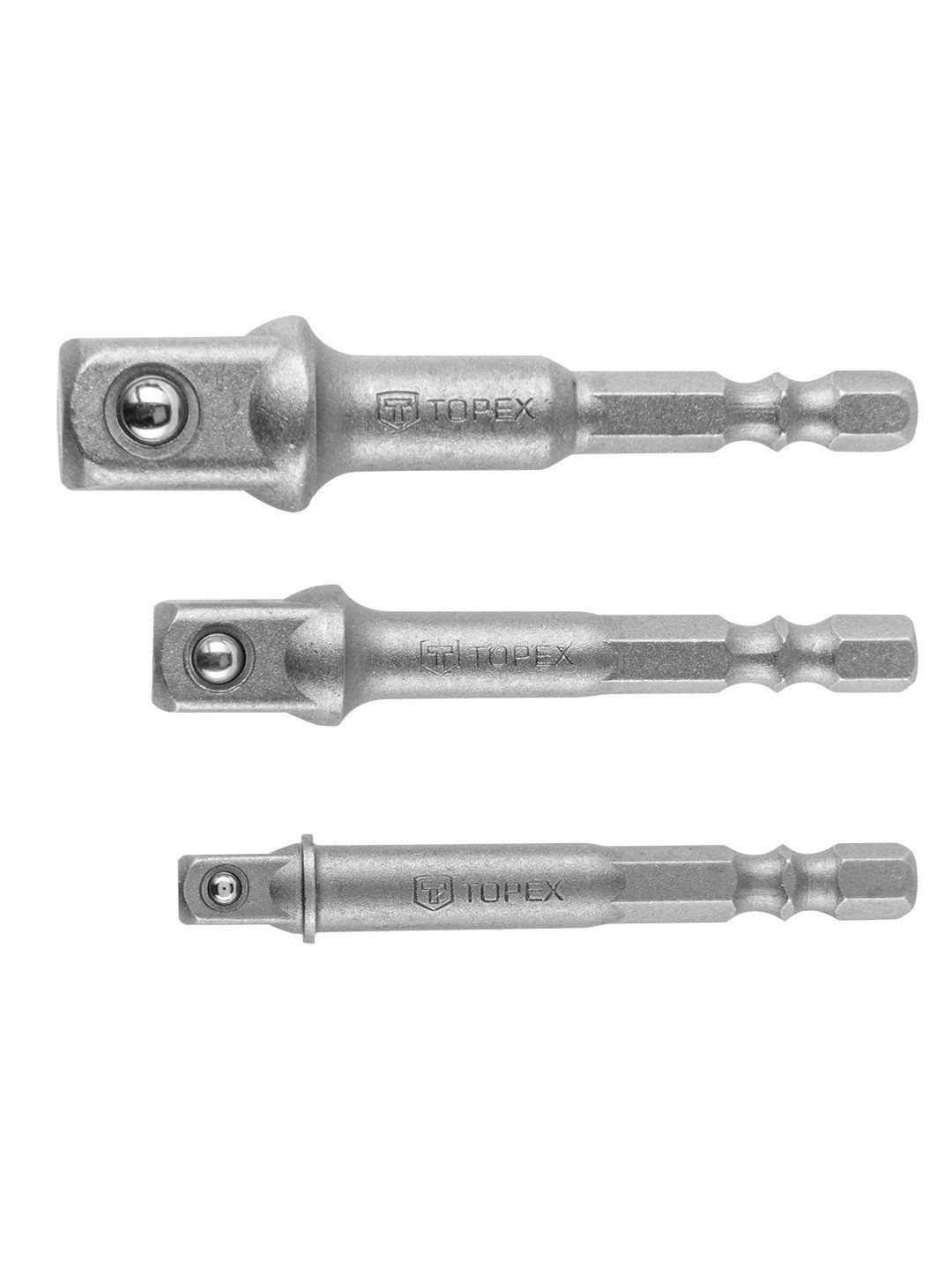 Adapterite komplekt Topex 38D151; 1/4''; 3/8''; 1/2''; 3 tk