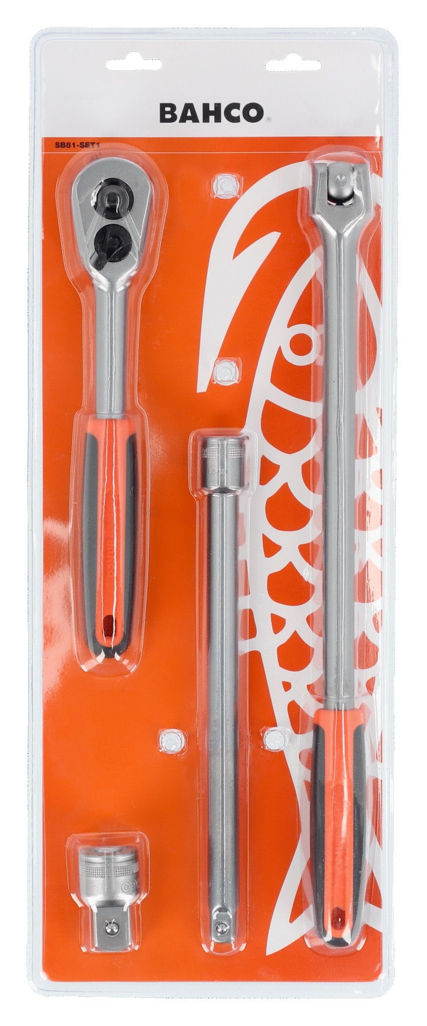 Tööriistakomplekt Bahco SB81-SET1; 1/2''; 4 tk