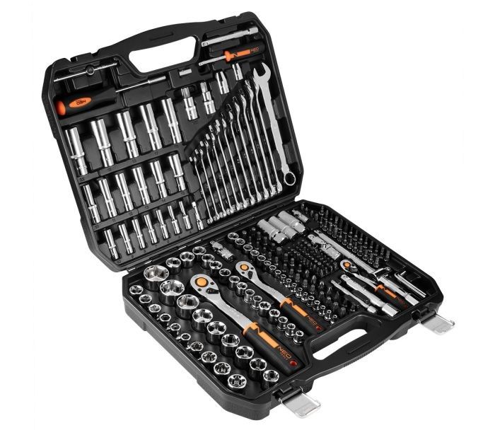 Tööriistakomplekt Neo 10-076; 1/2''; 3/8''; 1/4''; 219 tk