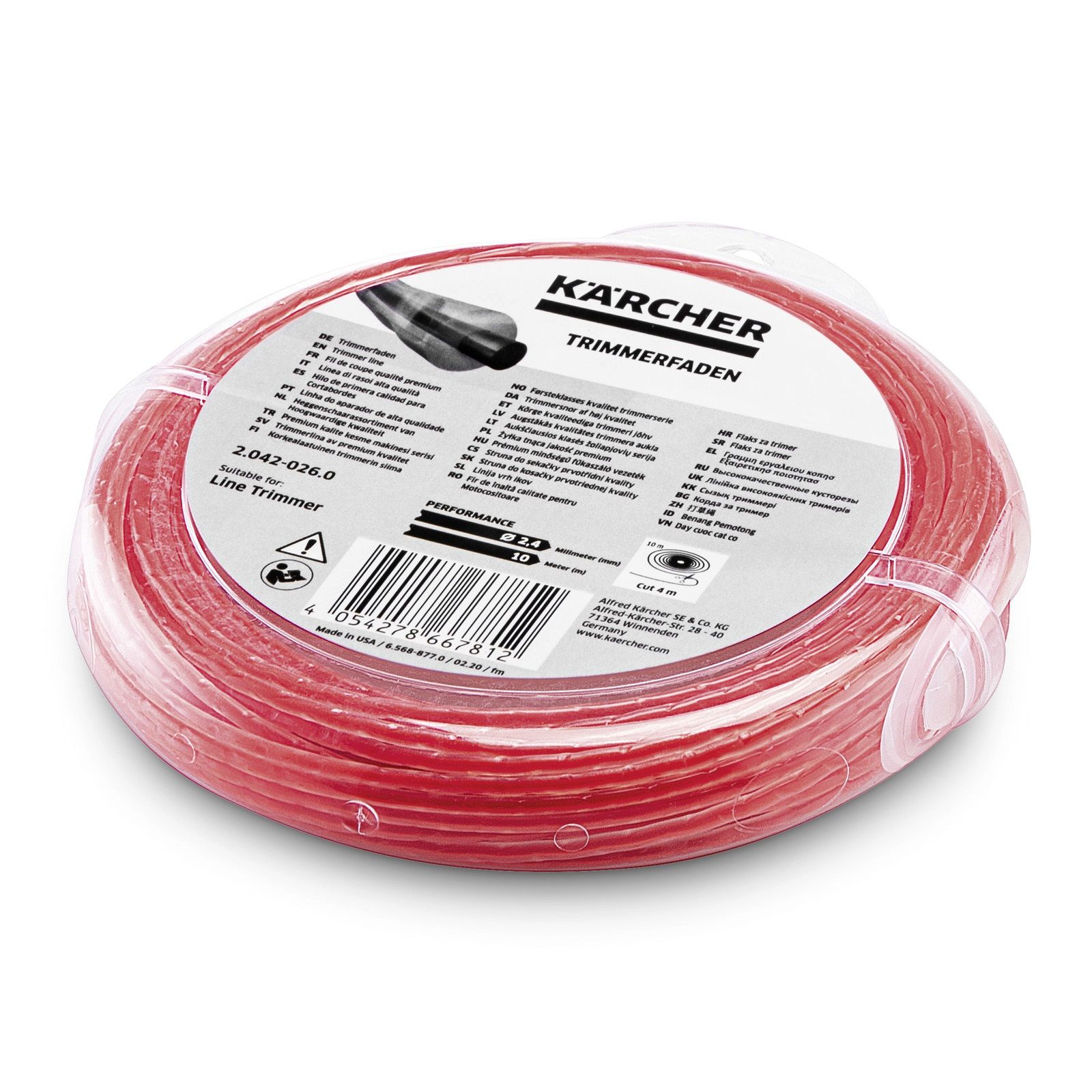 Trimmeri jõhv Karcher 2.042-026.0; 2,4 mm; 15 m