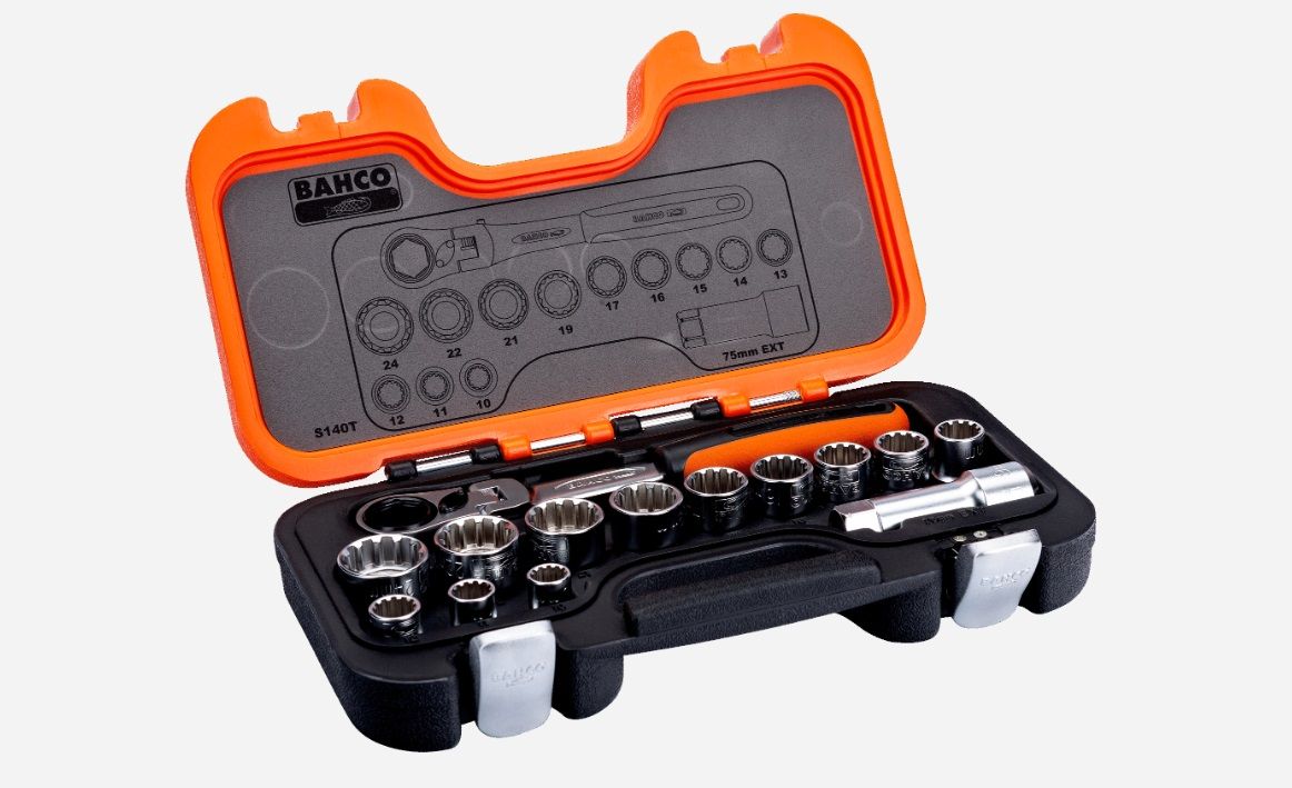 Padrunvõtmete komplekt Bahco S140T; 14 tk