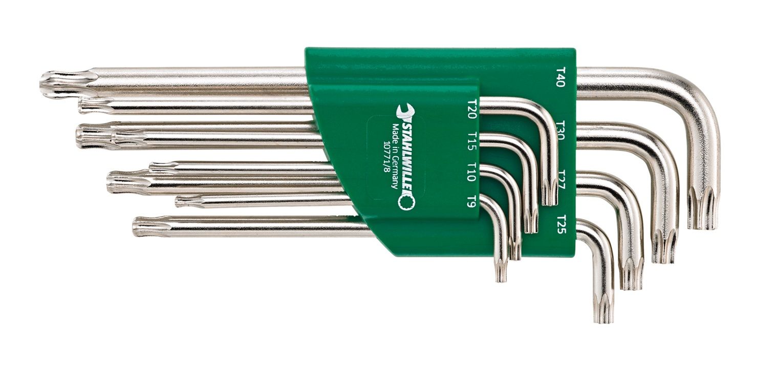 Võtmete komplekt Torx otsikutega Stahlwille 96432700; 8 tk