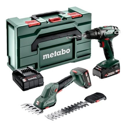 Tööriistakomplekt Metabo Combo Set 2.2.5 (BS 18 + SGS 18 LTX Q); 18 V; 2x2,0 Ah aku