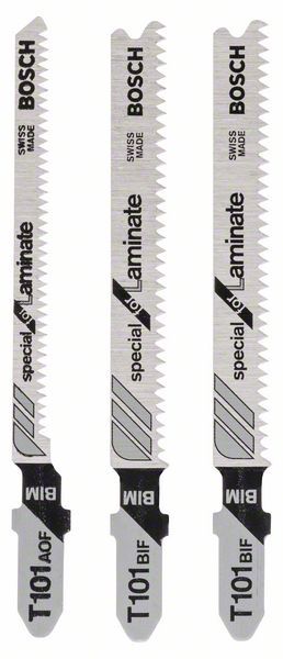 Tikksaeterade komplekt Bosch T101BIF; T101AOF; 3 tk