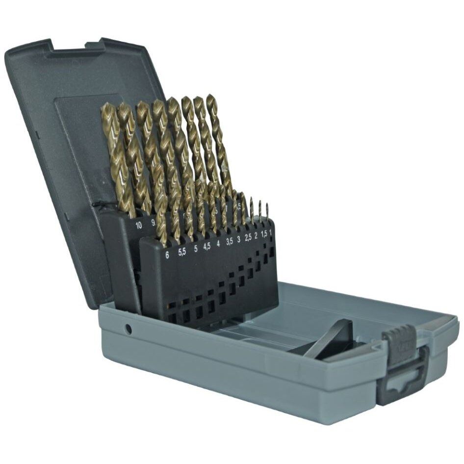 Puurikomplekt metalli jaoks Tivoly 11454970015; 1-10 mm; 19 tk