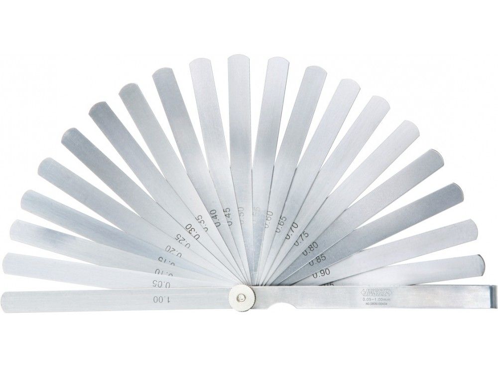 Lehtkaliiber Insize 4605-201; 0,05-1 mm; 20 tk