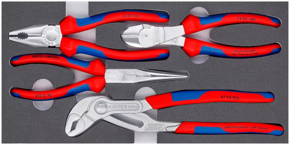 Tangide komplekt Knipex 002001V17; 4 tk