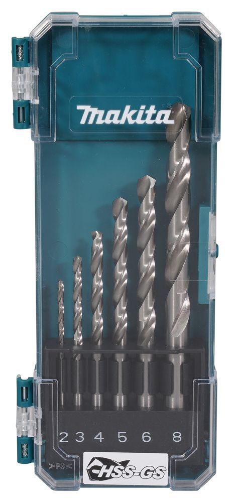 Puurikomplekt metalli jaoks Makita D-78346; 2-8 mm; 6 tk