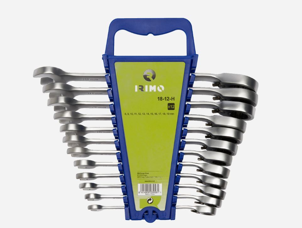 Mutrivõtmete komplekt Irimo 18-12-H; 8-19 mm; 12 tk