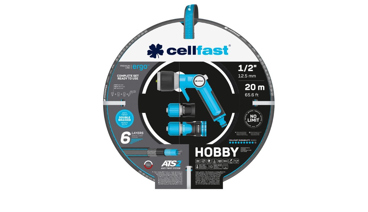 Kastmiskomplekt Cellfast 16-209; 1/2''; 20 m