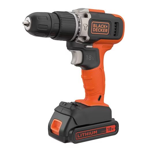 Lööktrell Black & Decker BCD003C1-QW; 18 V; 1x1,5 Ah aku + laadija