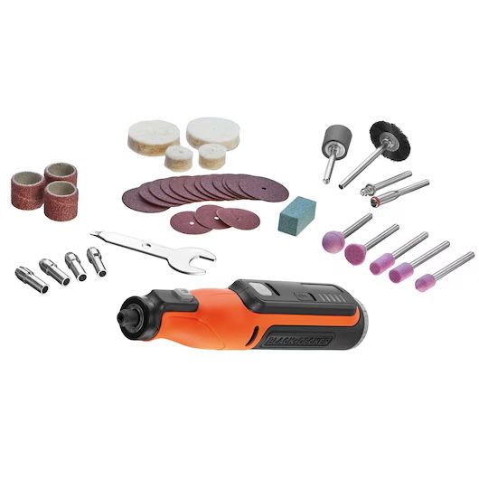 Rootortööriist Li-Ion akuga Black & Decker BCRT8I-XJ; 7,2 V + 36 tarvikut
