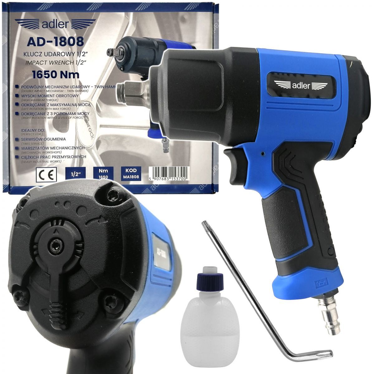 Pneumaatiline löökmutrikeeraja Adler MA1808