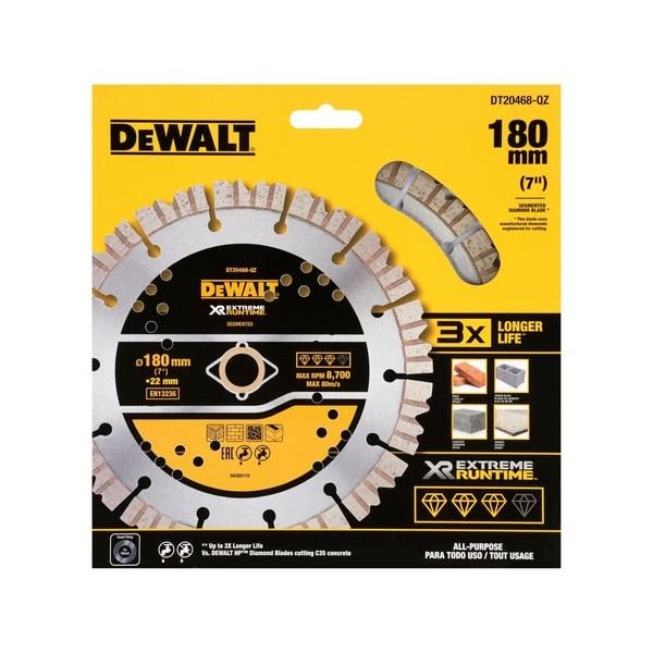 Teemantlõikeketas DeWalt DT20468-QZ; 180x22,23 mm