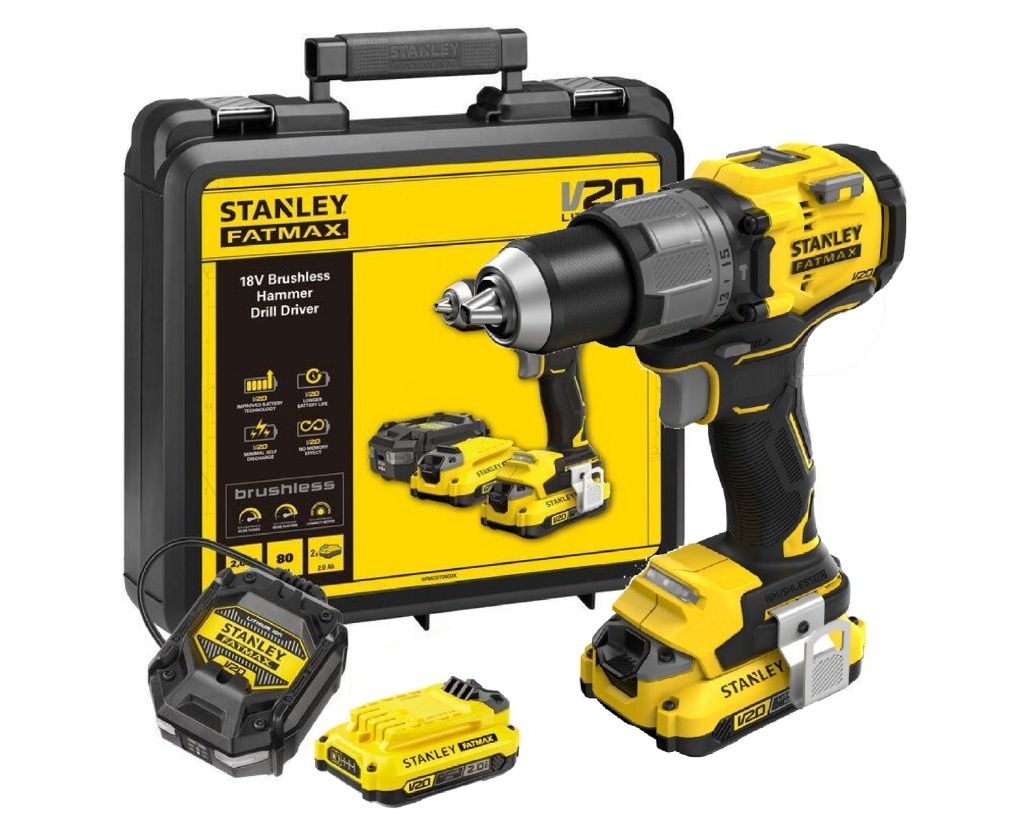 Lööktrell-kruvikeeraja Stanley Fatmax SFMCD726D2K-QW; 18 V; 2x2,0 Ah aku