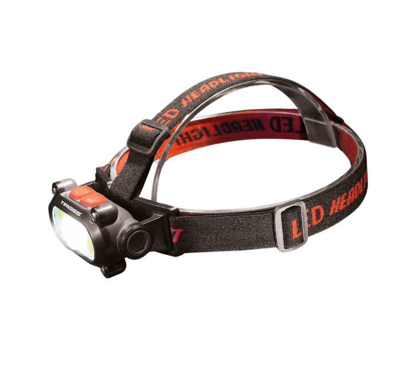 Pealamp Tiross TS-1963; LED; 120/200 lm; 1x1,2 Ah aku