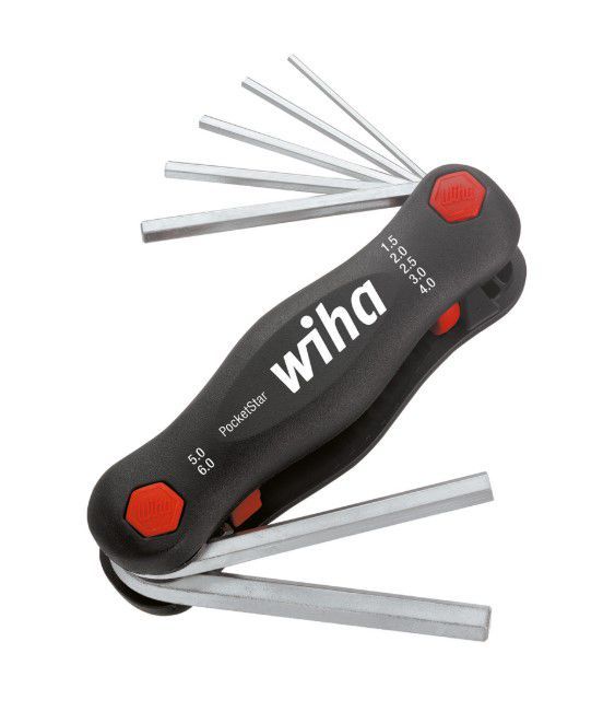 L-tüüpi kuuskant võtmete komplekt Wiha WIH/351/PK7; 1,5-6 mm; 7 tk