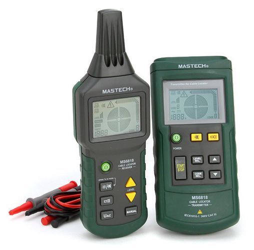 Metalli ja kaabli detektor Mastech MS6818