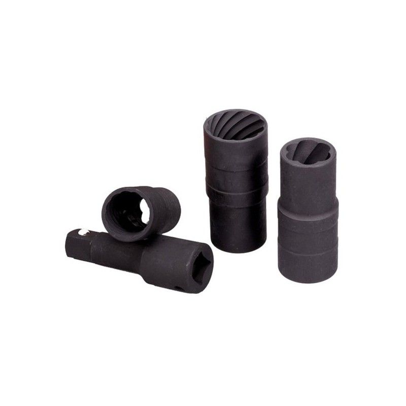 Kruvide eemaldamise komplekt Ellient Tools AT8070; 1/2''; 17-21 mm; 4 tk