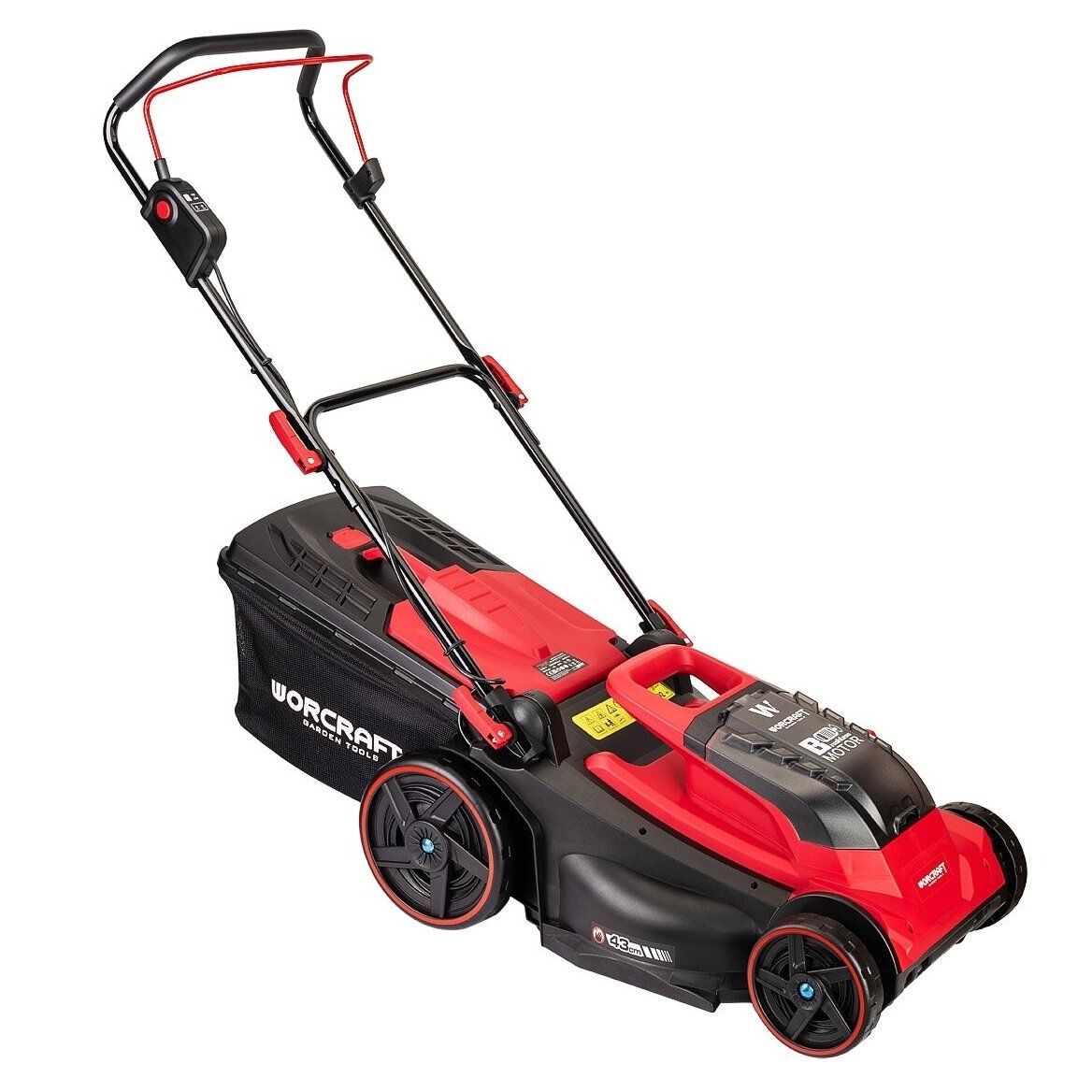 Juhtmevaba muruniiduk Worcraft CLMS40LiBL; 2x20 V; 2x4,0 Ah aku